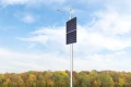 Zamontowana lampa solarna uliczna z wiatrakiem Perfect Max Hybrid