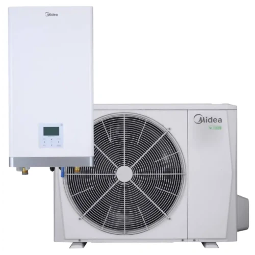 Pompa ciepła 10 kW split Midea M-Thermal-10B1HB oraz moduł hydrauliczny ze zintegrowanym zbiornikiem ciepłej wody