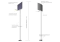 Lampa solarna uliczna Perfect Eco rysunek techniczny