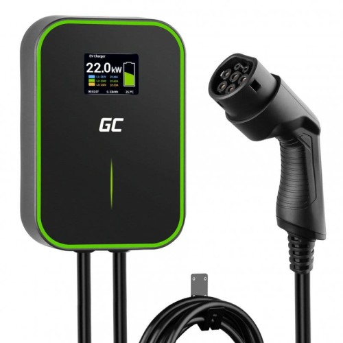 Green Cell Wallbox 22kW GC PowerBox Ładowarka EV do Tesla Model S 3 X Y VW ID.3, ID.4 Fiat 500E KIA EV6 Ford Mach-E i innych