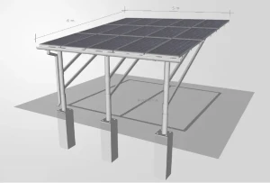 Carport fotowoltaiczny na dwa stanowiska