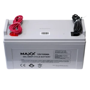 Akumulator żelowy 120Ah 12V MAXX  [Kabel 6mm, 2,5m]