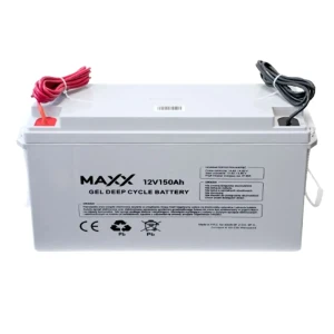  Akumulator żelowy 150Ah 12V MAXX [Kabel 6mm, 2,5m]