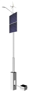 Lampa solarna uliczna z wiatrakiem Perfect Max Hybrid